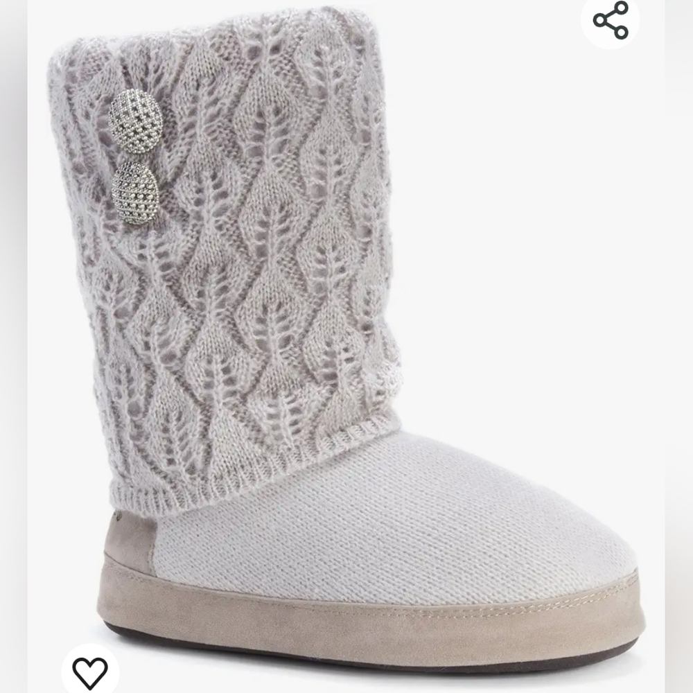 MUK LUKS 11/12 Women's Sofia Faux Fur Slipper Booties